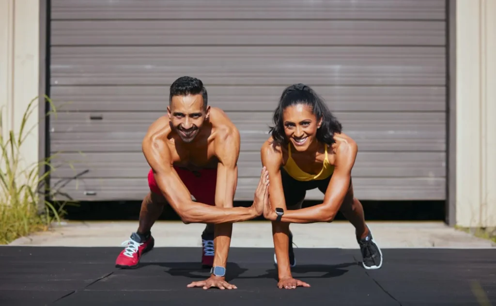 Amit and Puja before and after fitness transformation with KMAK Fitness.